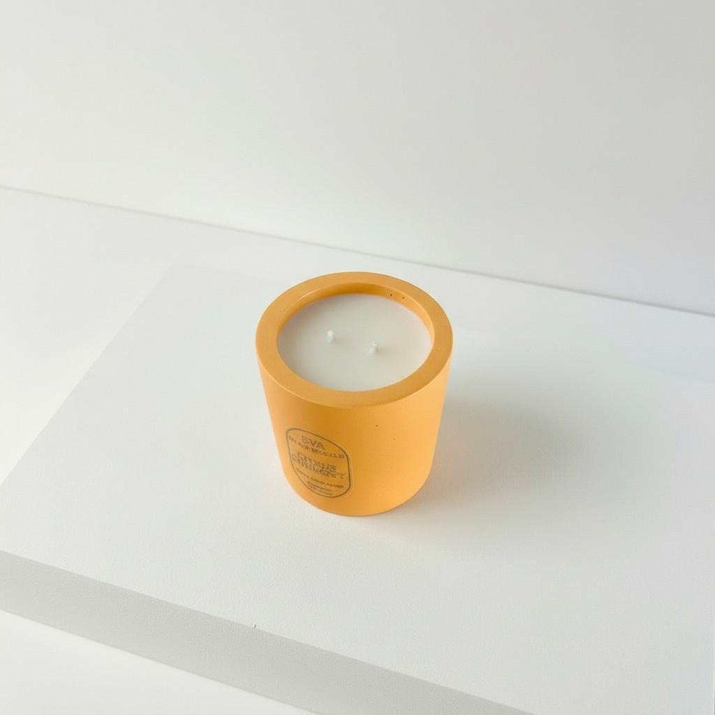 Citrus Harmony – Joy &amp; Vitality Energy Candle (10x10 cm Luxury Ritual Edition)