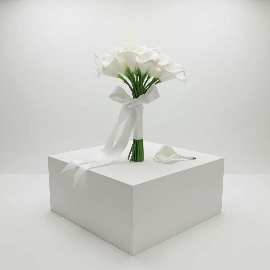 Classic Calla Bridal Bouquet | Calm Luxury Wedding Ritual Flowers