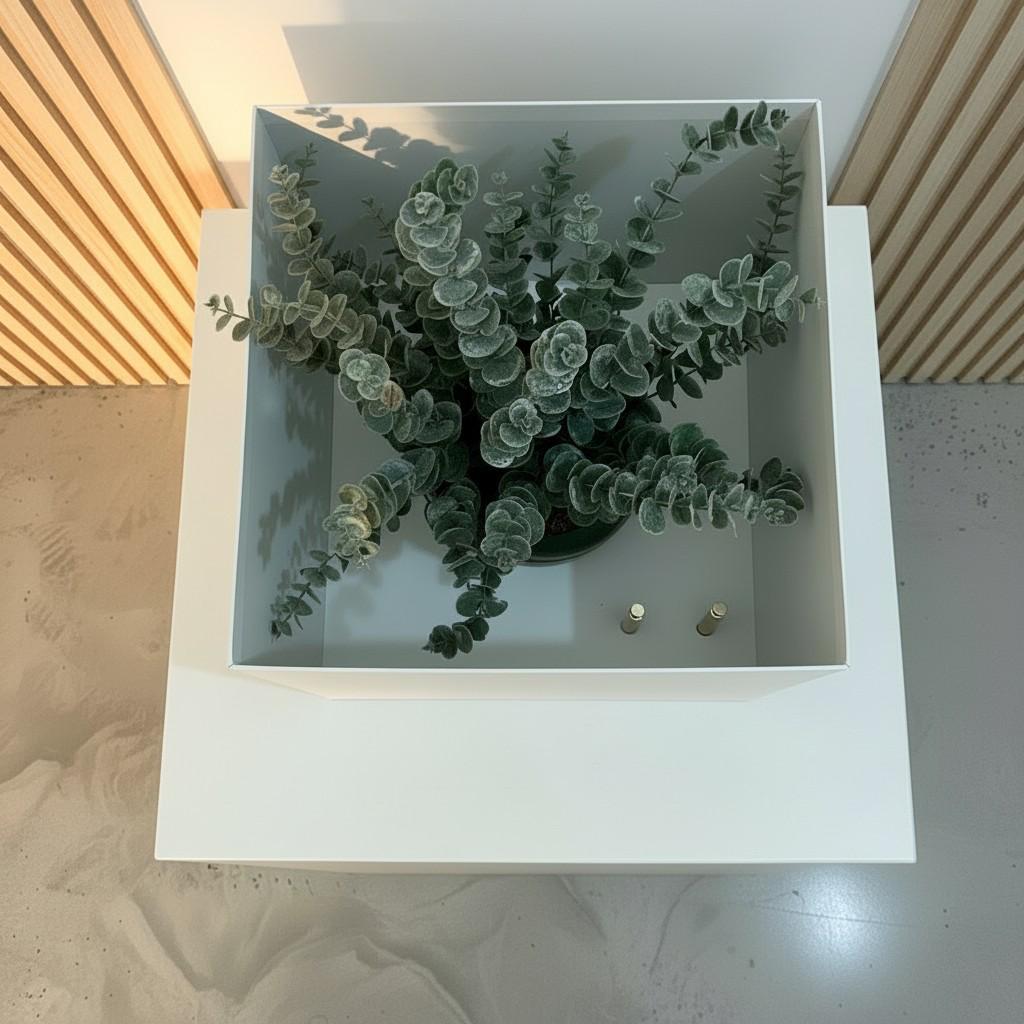 Sacred Oud Medium Decorative Vase 20x20 — Luxury Ritual Interior Piece