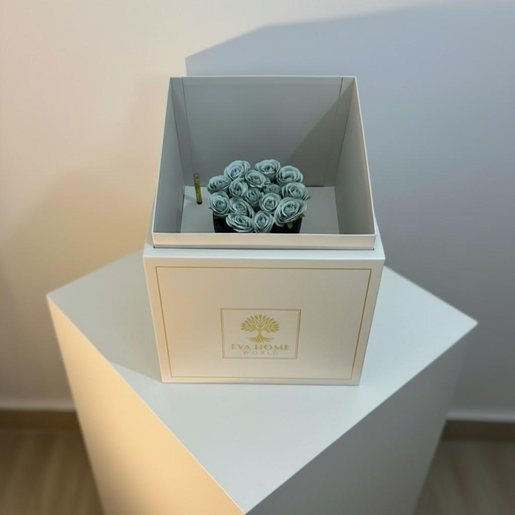 Royal Spice Medium Vase — Magnetic Power Statement Decor (20x20 cm)