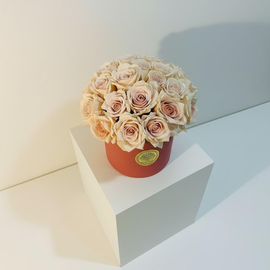 Luminous Bloom Medium Vase — Radiant Floral Luxury Decor (20x20 cm)