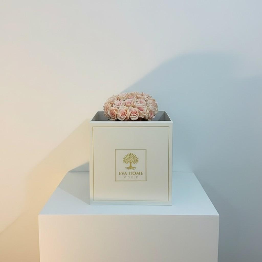 Luminous Bloom Medium Vase — Radiant Floral Luxury Decor (20x20 cm)
