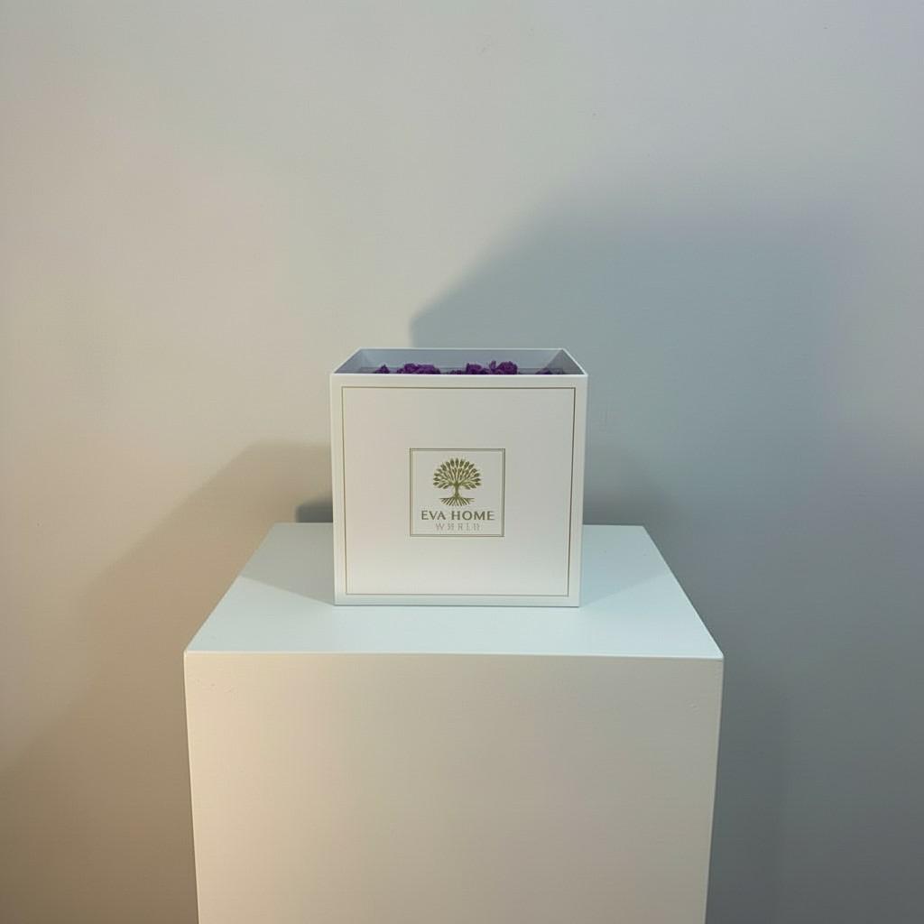 Lavender Peace Medium Vase — Soft Serenity Decorative Piece (20x20 cm)