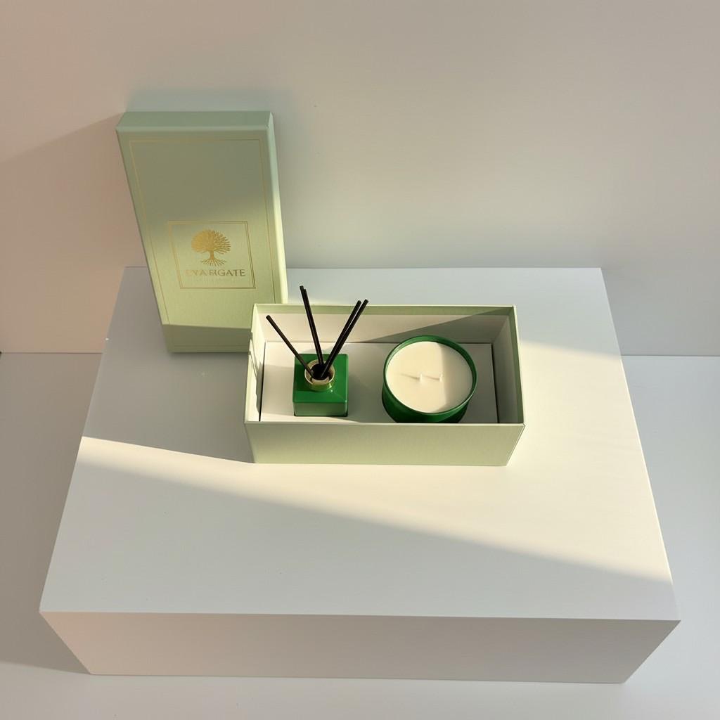 Sacred Oud Reed Diffuser & Glass Candle Set | Energy Fragrance Collection