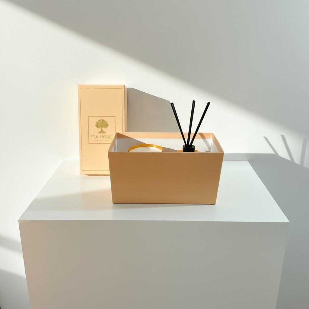 Citrus Harmony Reed Diffuser & Glass Candle Set | Energy Fragrance Collection