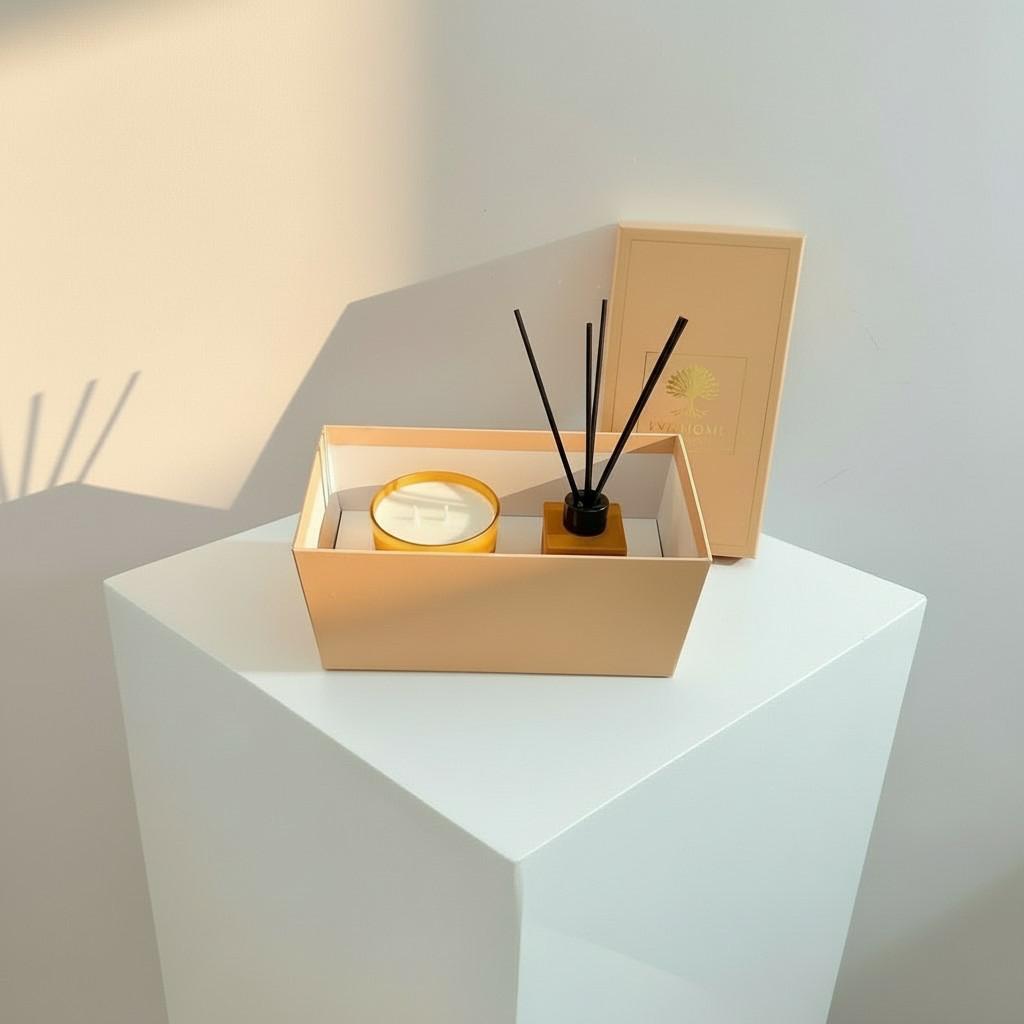 Citrus Harmony Reed Diffuser & Glass Candle Set | Energy Fragrance Collection