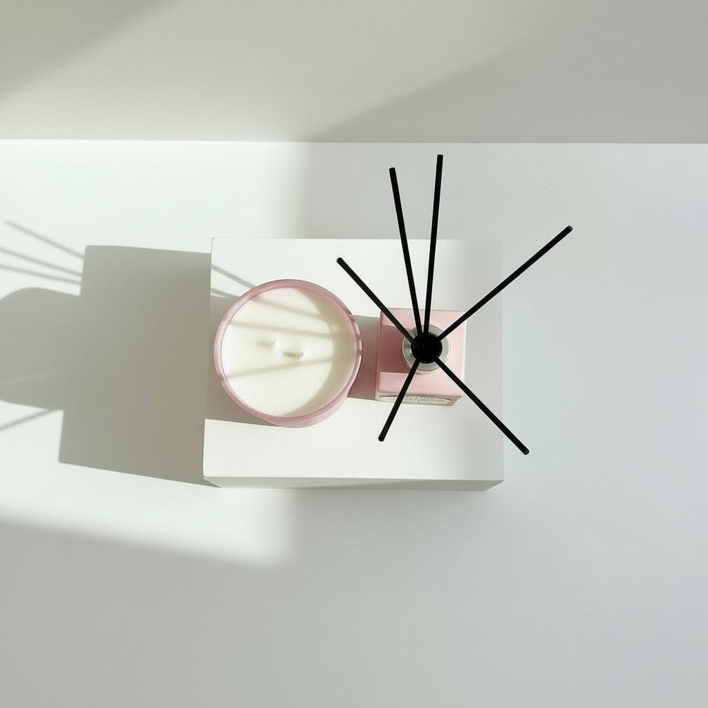 Luminous Bloom Reed Diffuser & Glass Candle Set | Energy Fragrance Collection