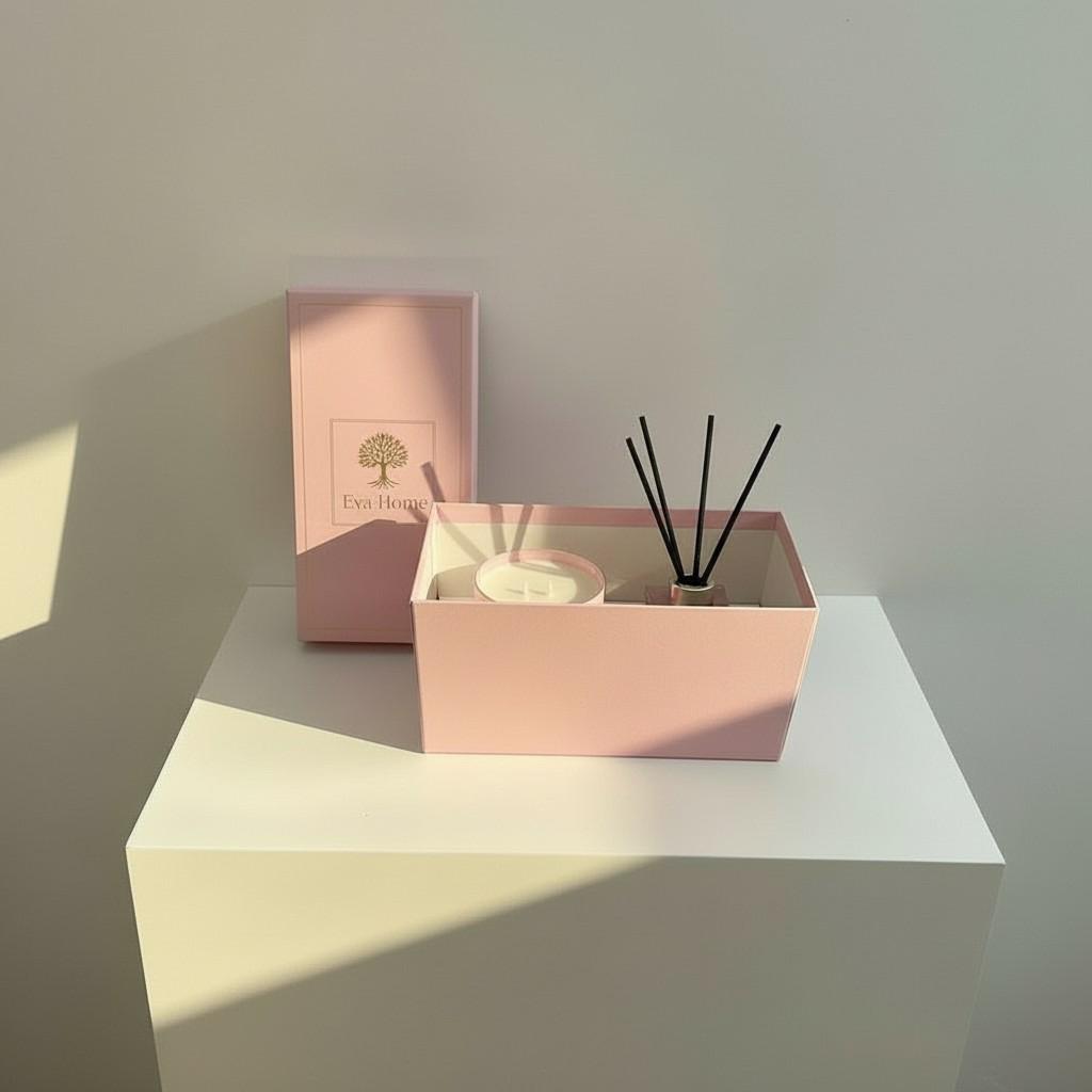 Luminous Bloom Reed Diffuser & Glass Candle Set | Energy Fragrance Collection