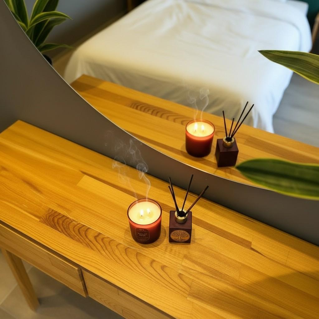 Velvet Rose Reed Diffuser & Glass Candle Set | Energy Fragrance Collection