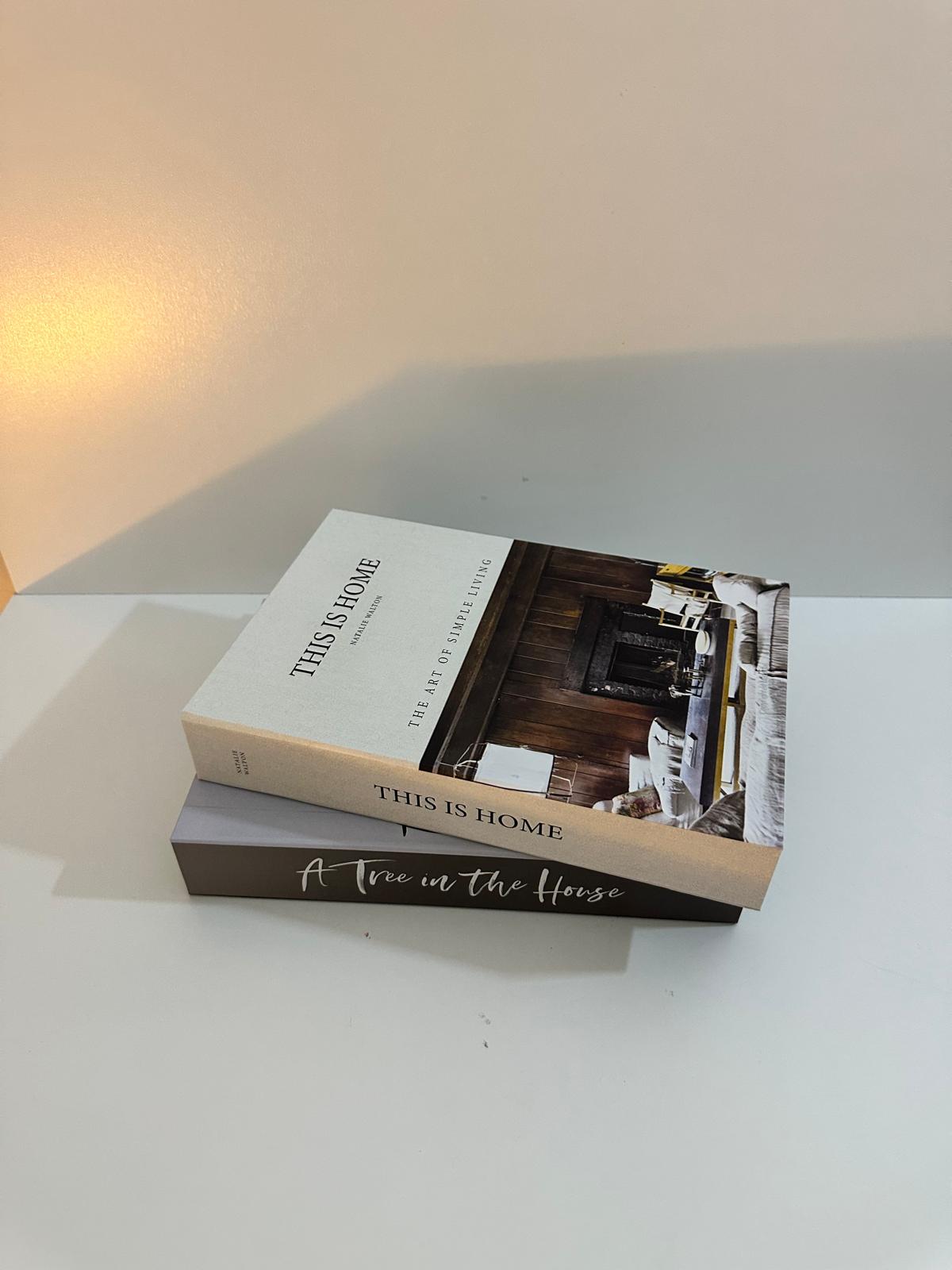 Luxury Decorative Book Box Set (2 Pieces) — Calm Style Storage Boxes