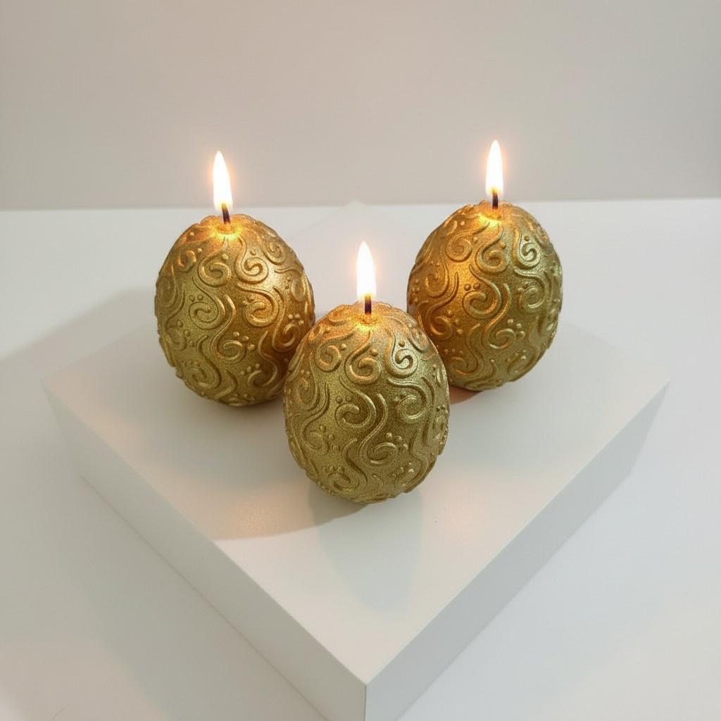 Golden Signature Egg Energy Refill – Set of 3 | Light & Renewal Ritual Edition