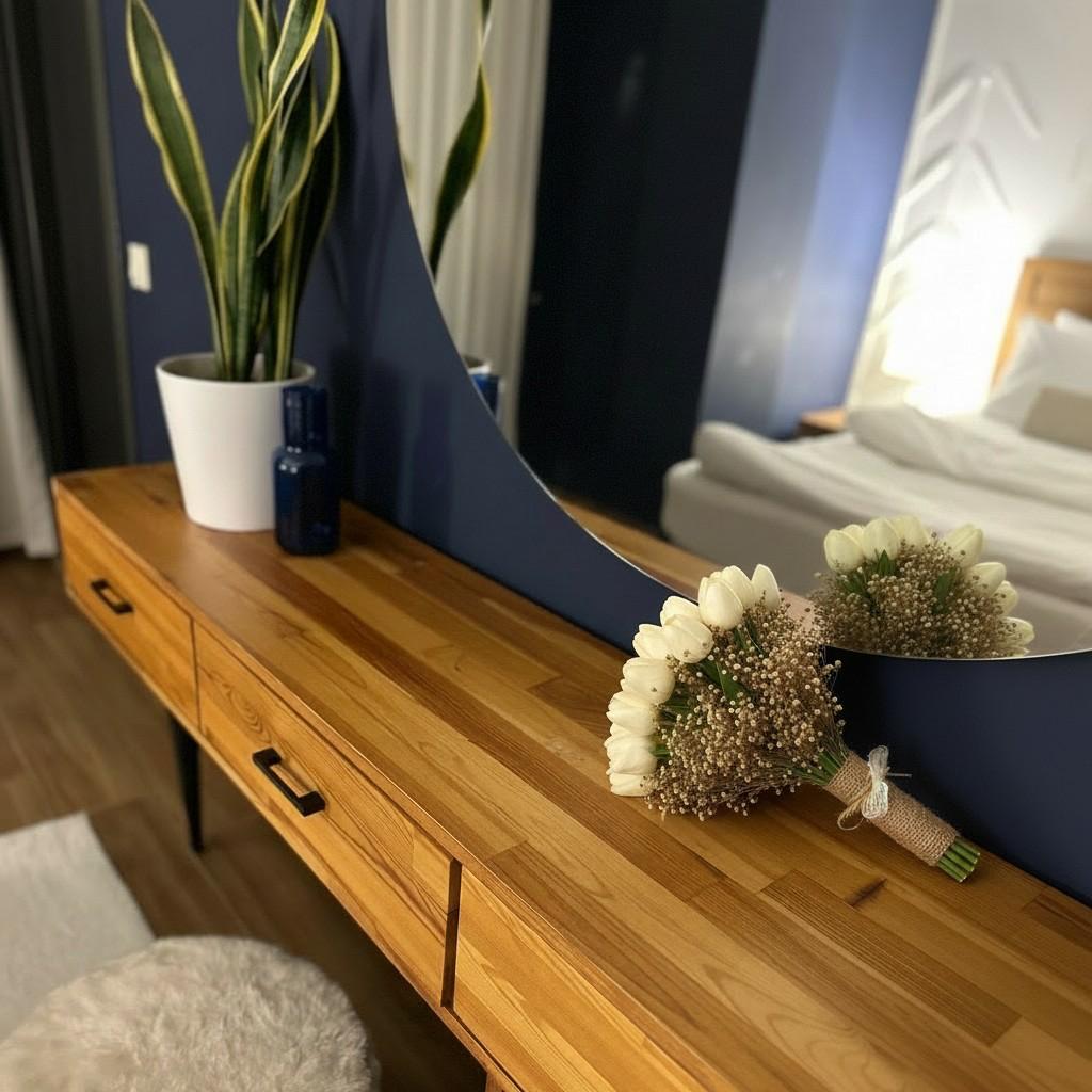 Rustic Ivory Tulip Bridal Bouquet — Natural Texture Bridal Flowers
