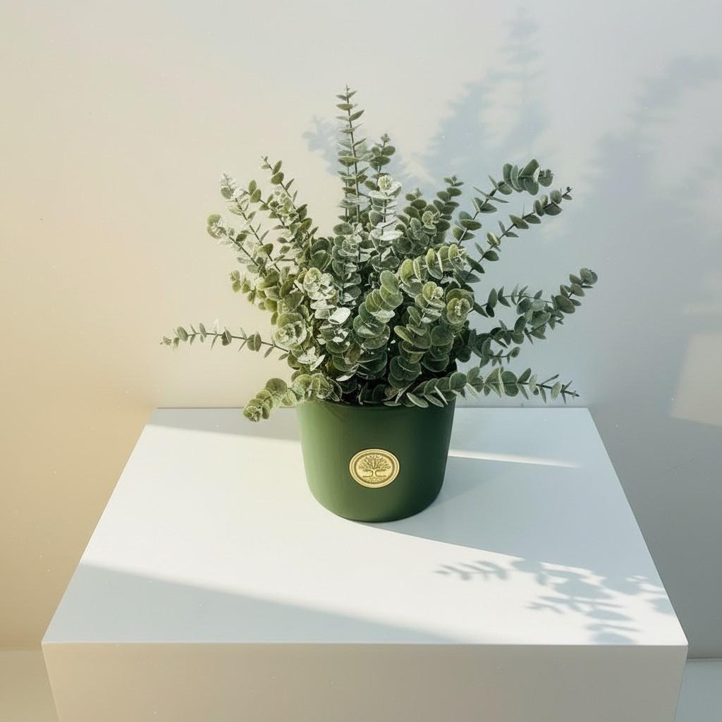 Sacred Oud Medium Decorative Vase 20x20 — Luxury Ritual Interior Piece