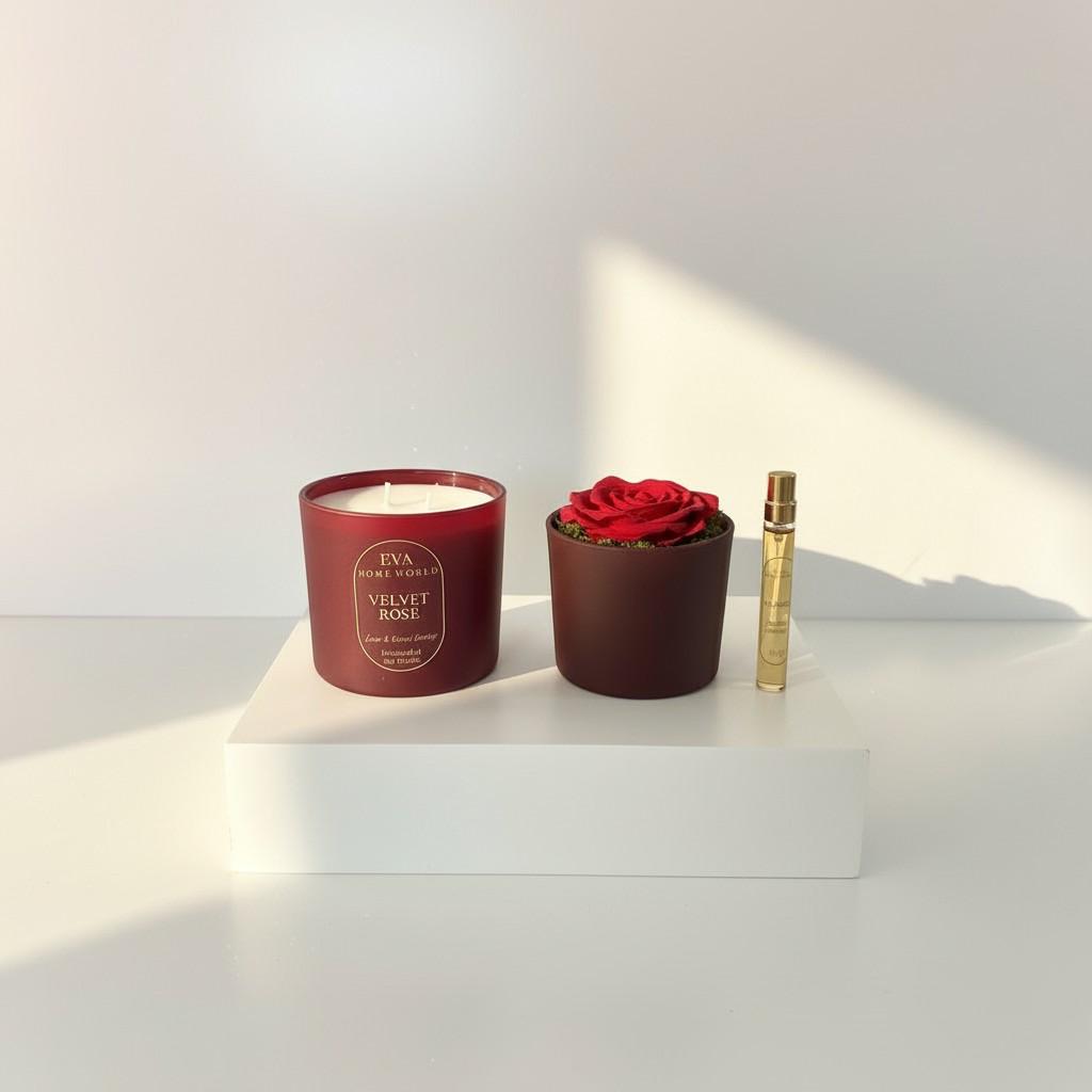 Velvet Rose – Love & Grace Energy Ritual Set (Glass Edition)
