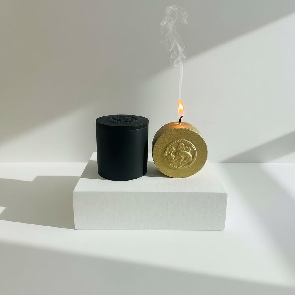 Capricorn Zodiac&nbsp;Candle Set – Capricorn Vessel with Energy Refill
