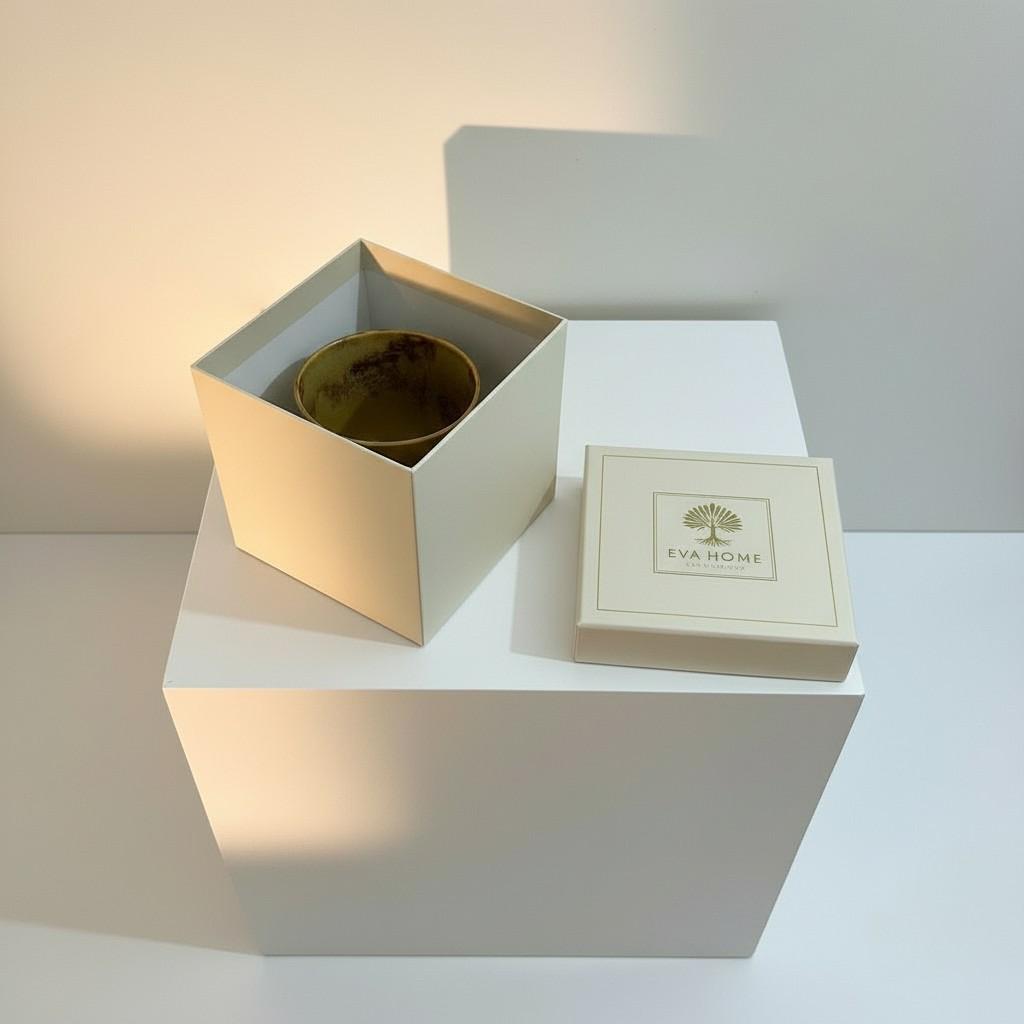 Golden Drip Ceramic Cup – Handmade Style Ritual Object | EVA HOME WORLD