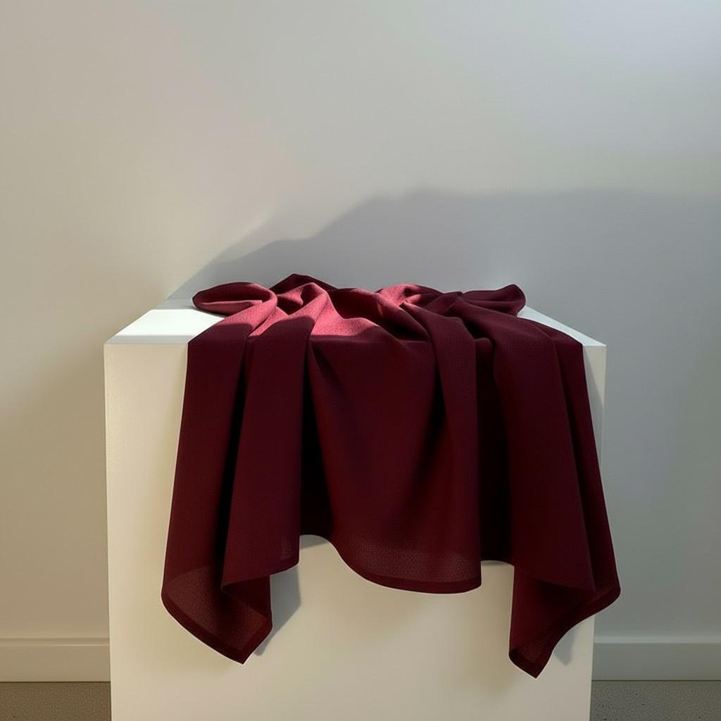 Deep Burgundy Linen Table Runner 50x150 cm – Elegant Warm Table Styling | EVA HOME WORLD