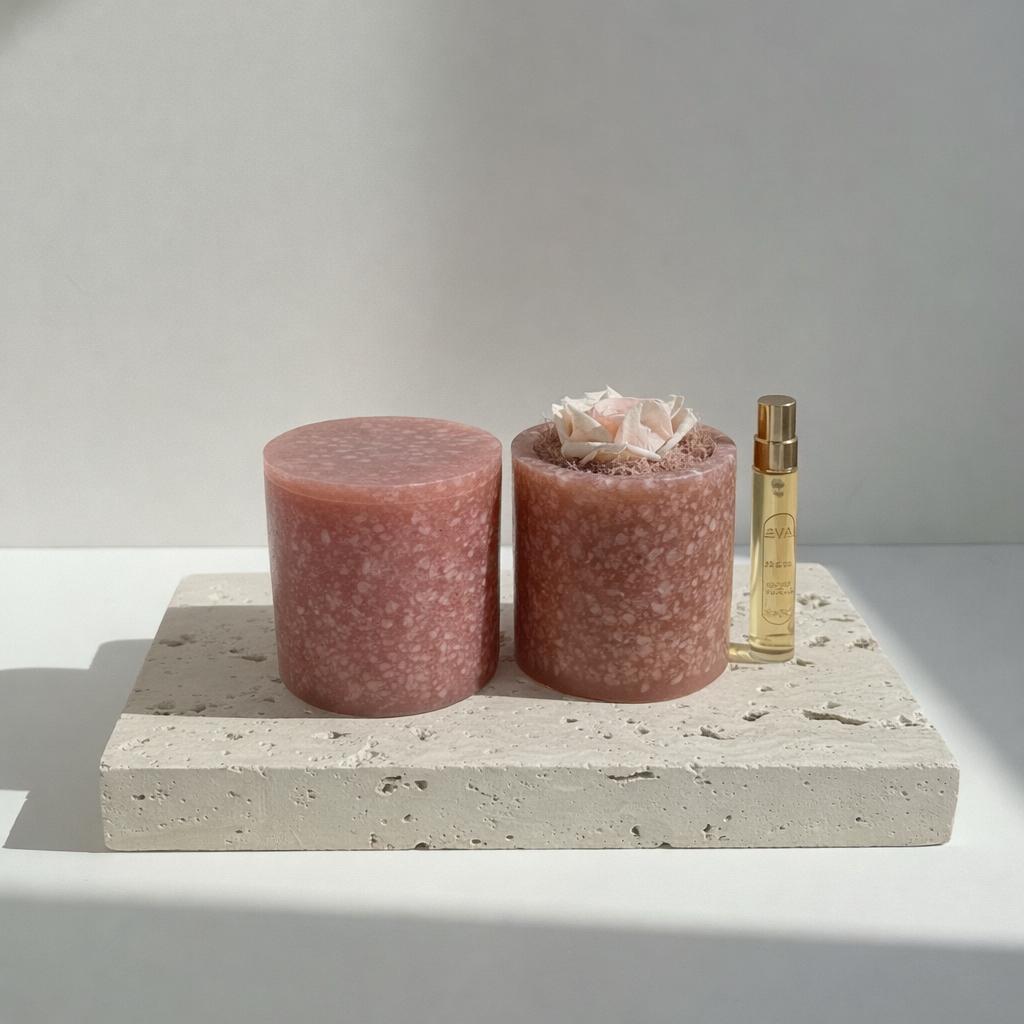 Luminous Bloom – Sunstone Energy Ritual Candle | Luxury Crystal Soy Candle