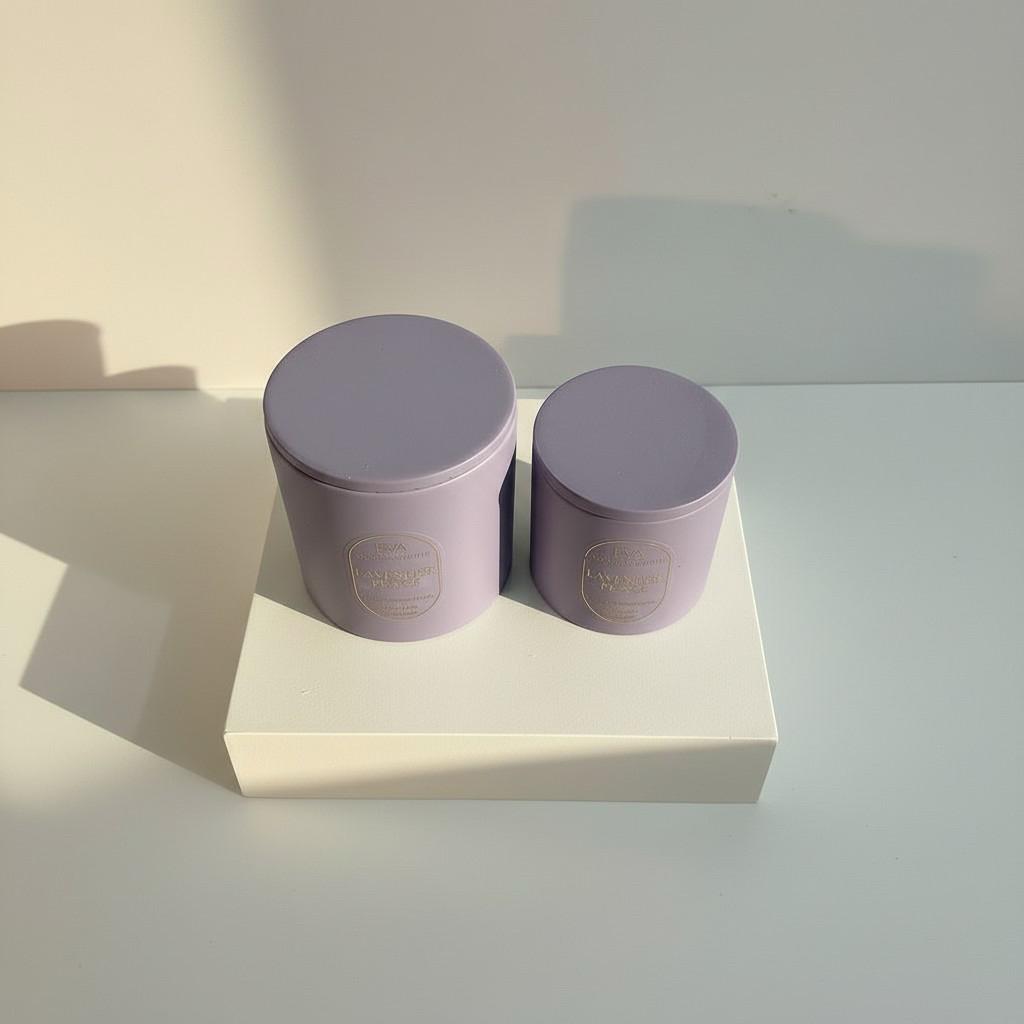 Lavender Peace – Stillness & Clarity Energy Candle Set (10×10 + 8×8 Luxury Soy Wax)