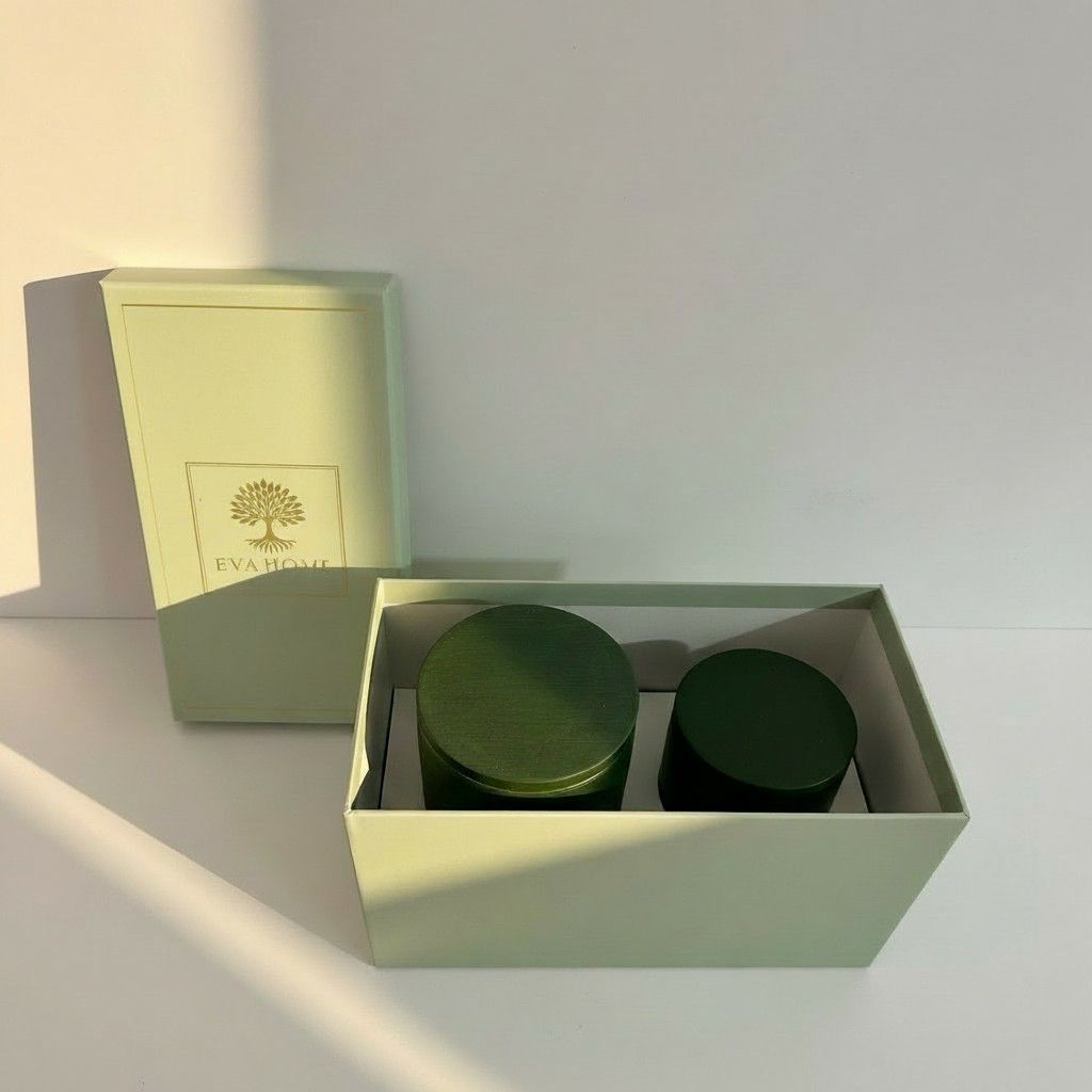 Sacred Oud – Purity & Calm Energy Candle Set (10×10 + 8×8 Luxury Soy Wax)